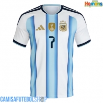 Camisa de time de futebol Argentina Rodrigo De Paul #7 Replicas 1º Equipamento Mundo 2026 Manga Curta